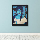 エヴェリンブルー キャンバスプリント (インサイチュ (ウッドフロア))