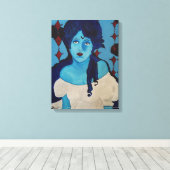 エヴェリンブルー キャンバスプリント (インサイチュ (ウッドフロア))