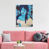 エヴェリンブルー キャンバスプリント (インサイチュ (リビング))