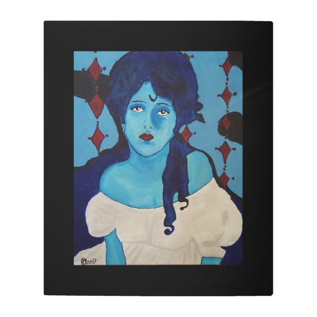 エヴェリンブルー メタルプリント (正面)