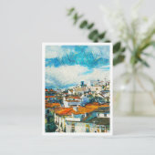 エヴォラポルトガルビューティフル油絵を描ランドスケープ ポストカード (スタンド正面)