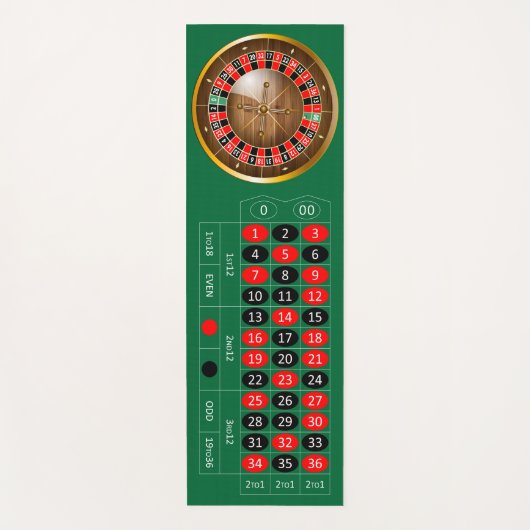 エヴリーおもしろいアメリカンルーレットテーブルヨガマット ヨガマット (正面)