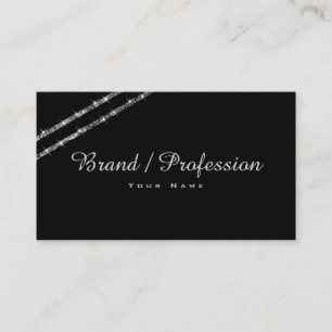 エヴリーシエレガントメリーシルバーグリッタースターズブラック 名刺