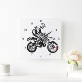 エヴリーダクールートバイクの壁掛け時計 スクエア壁時計 (ホーム)