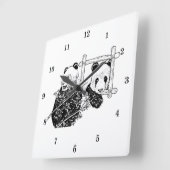 エヴリーパクールンダベアウォールクロック スクエア壁時計 (傾斜)