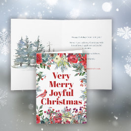 エヴリーメリークリスマス冬の水彩祭 カード
