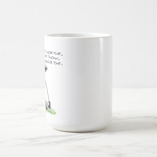 エーイおもしろいア引用文は悪いマグカップかもしれない コーヒーマグカップ (中央)