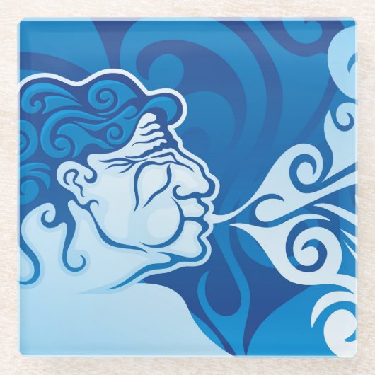 エーオラス ガラスコースター (正面)