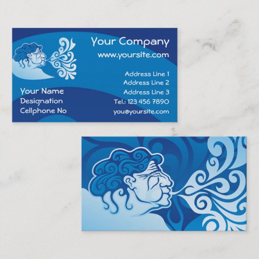 エーオラス 名刺 (正面/裏面)