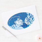 エーオラス 楕円形シール (封筒)