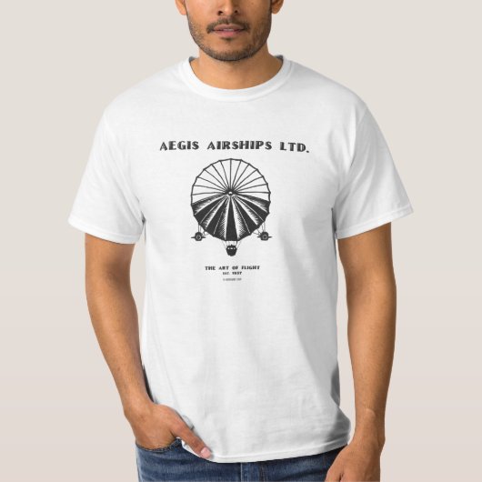 エーギス飛行船 Tシャツ (正面)
