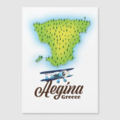 エーギナのギリシャ島地図 (正面)