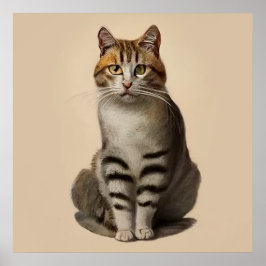 エーゲアン – 猫ポートレート ポスター