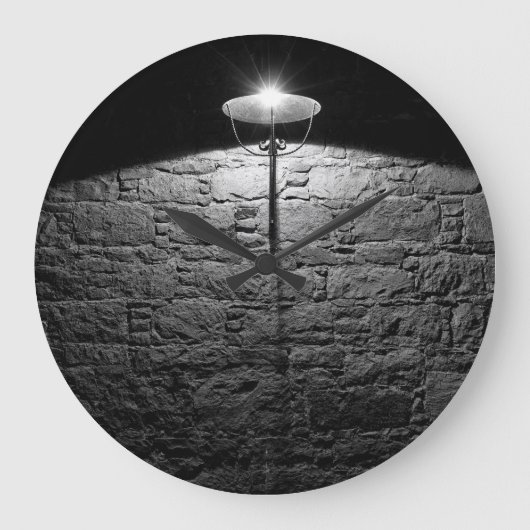 エーゲクールアンの概念的な素朴なライフスタイル ラージ壁時計 (正面)