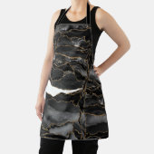 エーゲートブラック金ゴールドグリッター エプロン (インサイチュ)