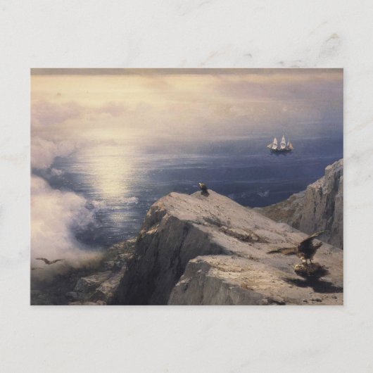 エーゲ海の岩石海岸風景 ポストカード (正面)