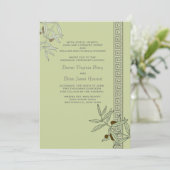 エーゲ海の結婚式招待状 招待状 (スタンド正面)