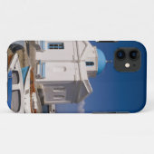 エーゲ海近くのビーチにある白い教会 Case-Mate iPhoneケース (裏面(横))