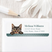 エーゲ猫差出人住所ラベル ラベル (インサイチュ)