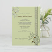 エーゲ結婚ンのリハーサルディナー招待状 招待状 (スタンド正面)