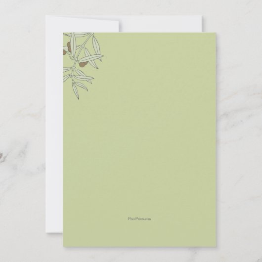 エーゲ結婚ンのリハーサルディナー招待状 招待状 (裏面)