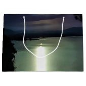 エーゲ芸術を反映した満月航海の ラージペーパーバッグ (正面)