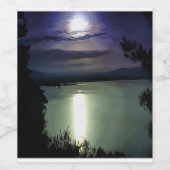 エーゲ芸術を反映した満月航海の ワインラベル (シングルラベル)