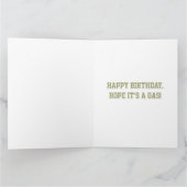 エージおもしろいオユーモアのあるールドファルト誕生日カード カード (内部)