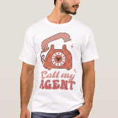 エージェントにおもしろいバレンタインデーを呼び出す Tシャツ (正面)