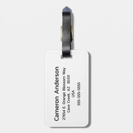 エージェントパーソナライズされた旗 ラゲッジタグ (裏面縦)