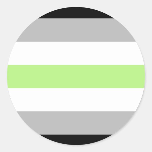 エージェントプライドフラグ ラウンドシール (正面)