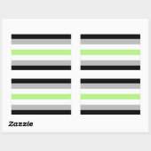 エージェントプライドフラグ 長方形シール (シート)