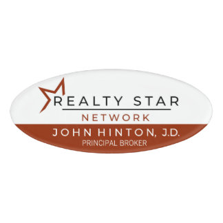 エージェント名および役割の名札 名札