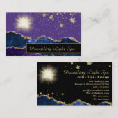 *~*エージェント金ゴールド薄紫 名刺 (正面/裏面)