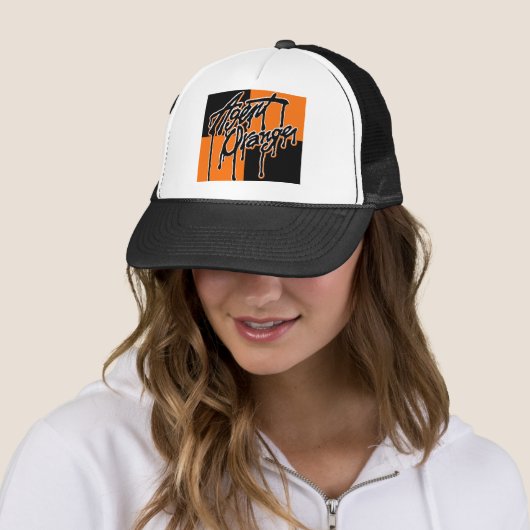 エージェント・オレンジの"滴り"のロゴのパンクの帽子 キャップ (インサイチュ)