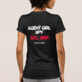 エージェント・ガール・スパイ Tシャツ (裏面)
