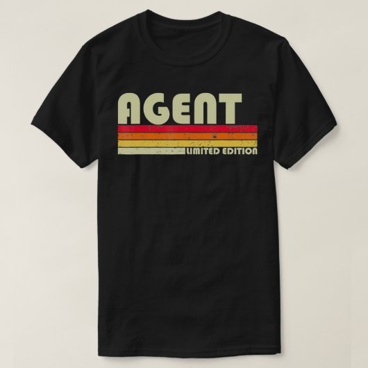 エージェント 面白い仕事の肩書き 職業 誕生日 ワーカー 私 Tシャツ (デザイン正面)