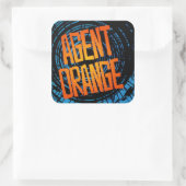 エージェントOrange "SpinArt"ステッカーSkate Punk Rock スクエアシール (バッグ)