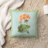 エージドデニムのゼラニウム クッション (ブランケット)