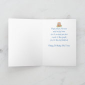 エージユーモア29誕生日、かわいいテディベアの花 カード (内部)