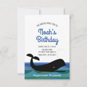 エージレトロ海クジラ誕生日パーティー 招待状 (正面)