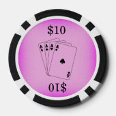 エースのバチェロレッテ ポーカーチップ (裏面)