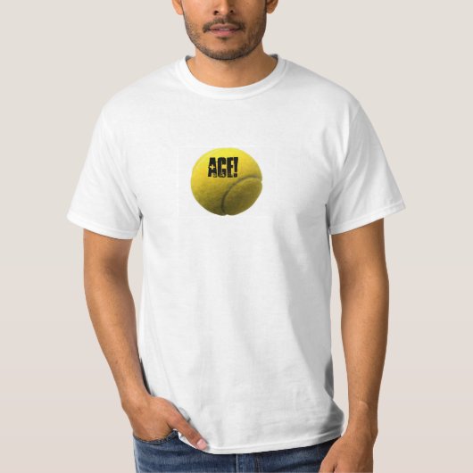 エースの大きく黄色いテニス・ボール! Tシャツ (正面)