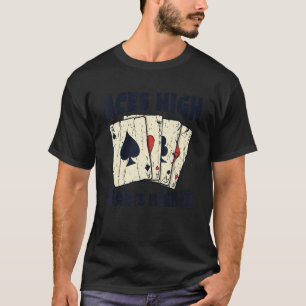 エースはハートを高く掲げる カジノ1 Tシャツ