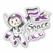 エースイン宇宙(無性プライド) シール (正面)