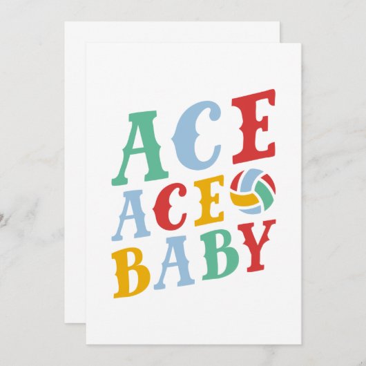 エースエースベビー サンキューカード (正面/裏面)