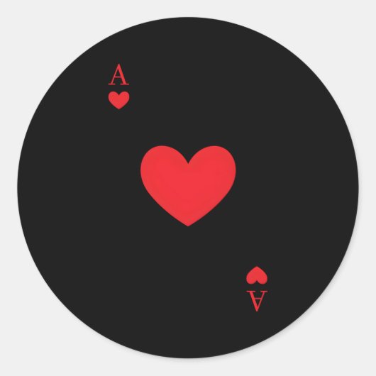 エースオブザヒザトランプハロウィーン ラウンドシール (正面)