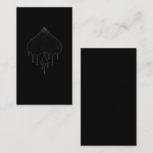 エースオブスペードズカジノトランプのポーカーカ遊ードズ 名刺 (正面/裏面)