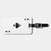 エースオブスペードトランプのポーカーデッキトランプ ラゲッジタグ (正面横)