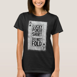エースオブスペードラッキートランプのポーカーティー Tシャツ